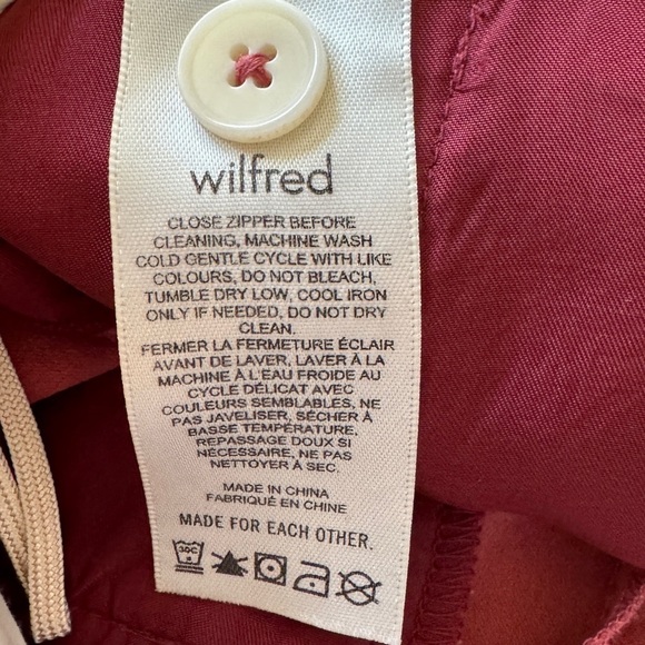 Aritzia Wilfred Effortless Short- Long, Sienna Red, Size 2 - Picture 7 of 7